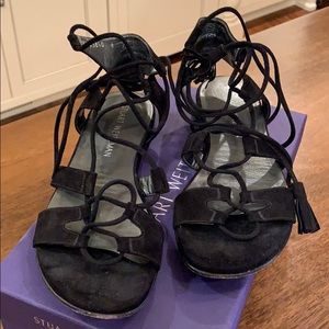 Roman Flat Lace Up Sandal